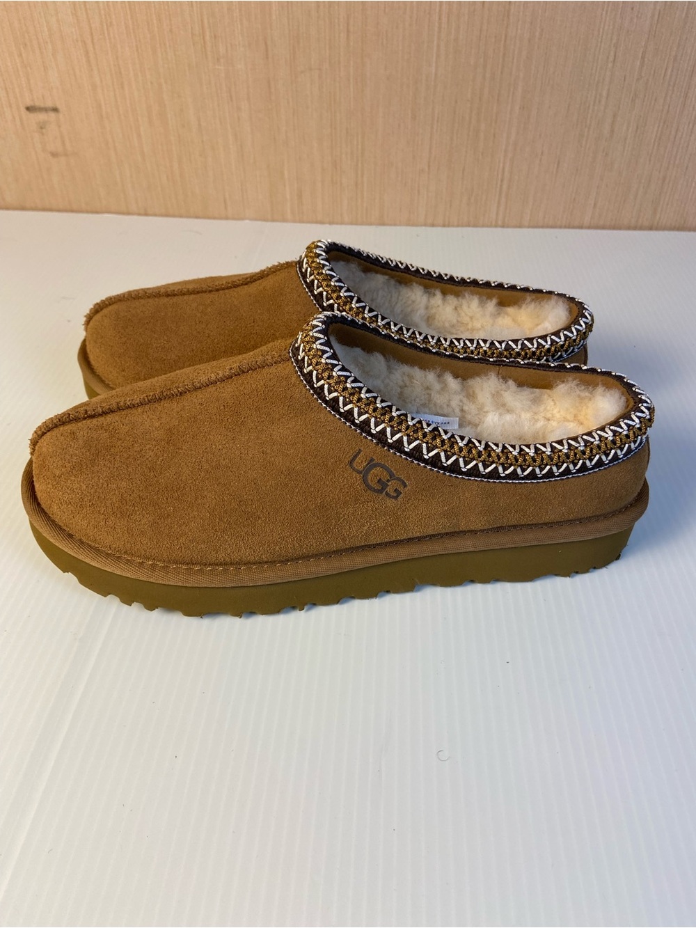 UGG Tasman II Slipper Shoe Clog Chestnut Suede Women’s 9 NWOB